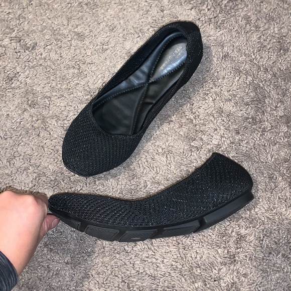 Alfani Step 'N Flex Tamii Knit Flats size 6.5 Black - Picture 5 of 7